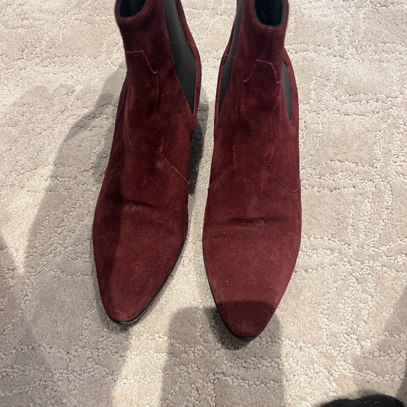 Saint Laurent Ysl Chelsea booties maroon size 37 - Picture 3 of 6